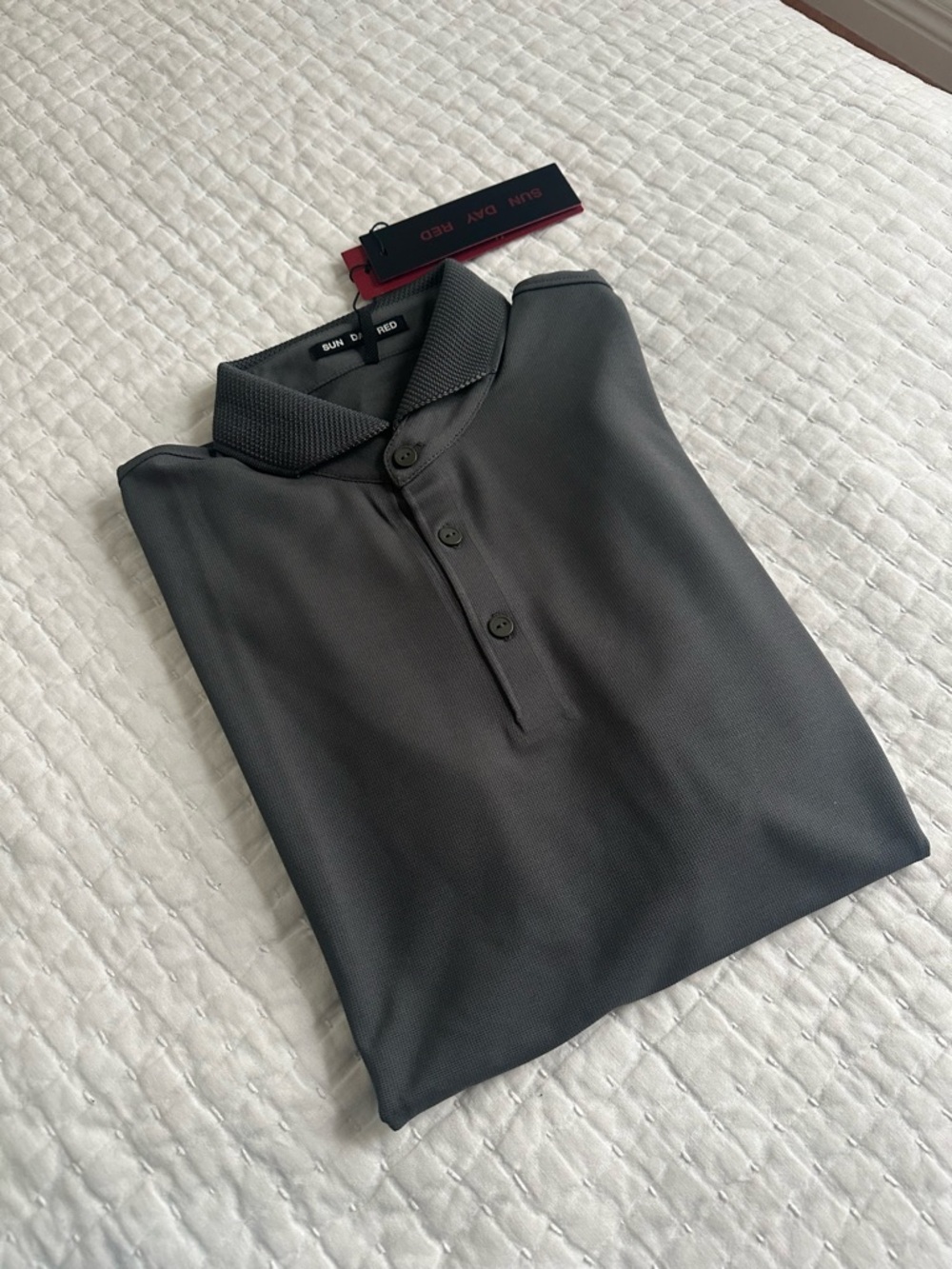 Sun Day Red Men's Black Polo Shirt